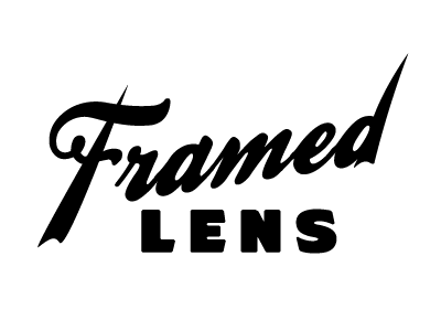 The Framed Lens lettering logo logotype photography