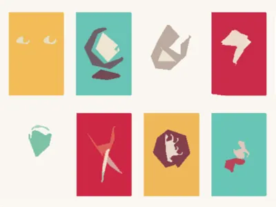 Posters color concept posters puns screen printing vector