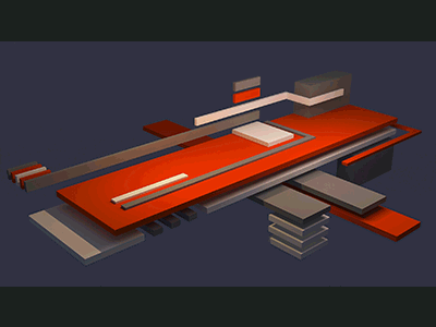 Abstract Build [GIF] 3d abstract bricks frustration geometric gif modo