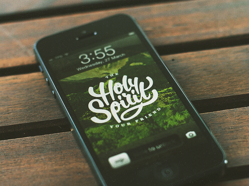 Holy Spirit Wallpaper download free type typography wallpaper