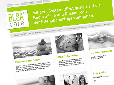 Besa Care blog cicd logo screendesign ui webdesign