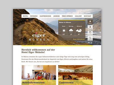 Hotel Eiger blog screendesign ui webdesign