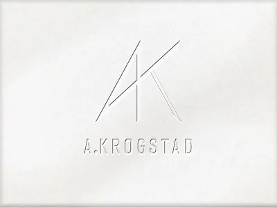 A.Krogstad Logodraft identity logo profile symbol