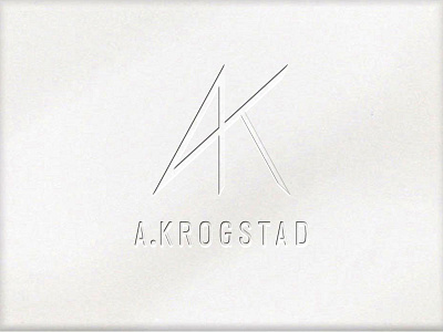 A.Krogstad Logodraft identity logo profile symbol