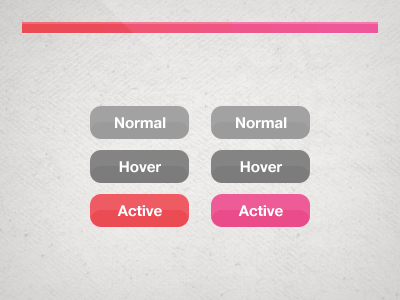 Button menu – Red and Pink by Riccardo Anelli on Dribbble