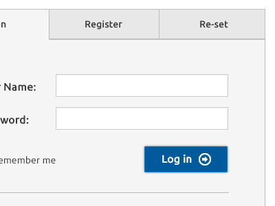 Log In form flat form login simple