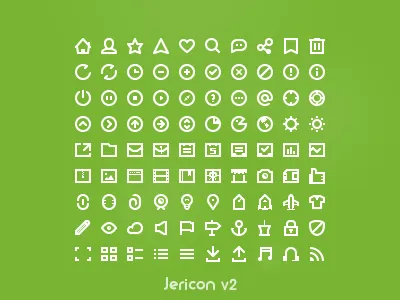Jericon Mini V2 16px ai glyph icons minimal