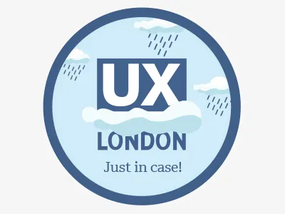 Ux London Stickers day design for ponchos rainy sticker