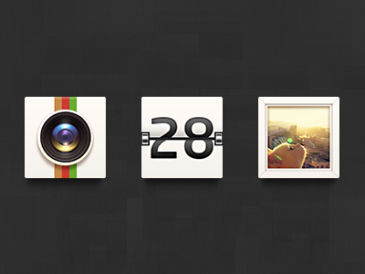 Theme icon calendar camera cat lens metal picture