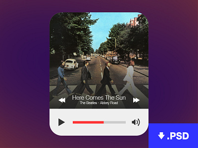 Music Player download free music player psd widget