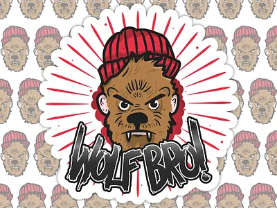 WOLF BRO! design illustration illustrator vector wolf