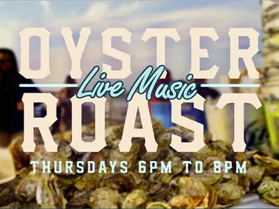 Oyster Roast advertising event oyster restaurant roast typography