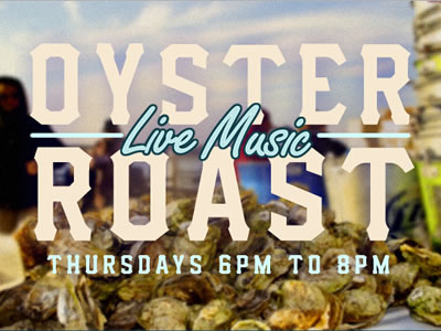 Oyster Roast advertising event oyster restaurant roast typography