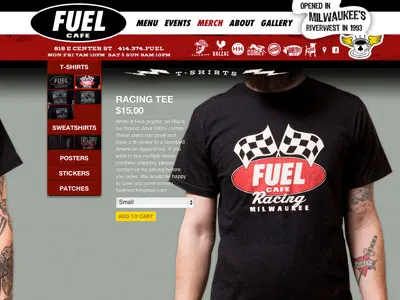 Fuel Merch side swipe