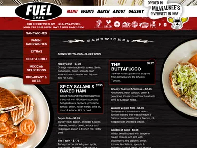 Fuel Menu