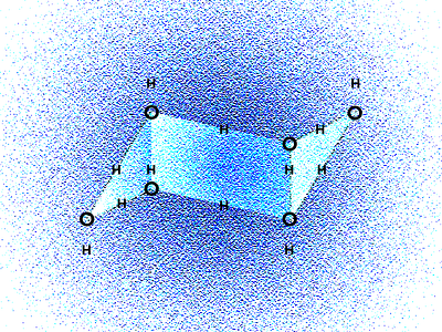 Molecule blue chemistry h20 science texture water watercolor paper