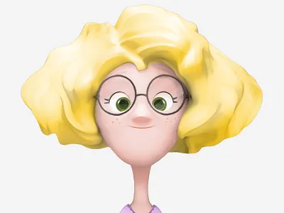 Little girl design 3d character character design girl illustration kid sketch