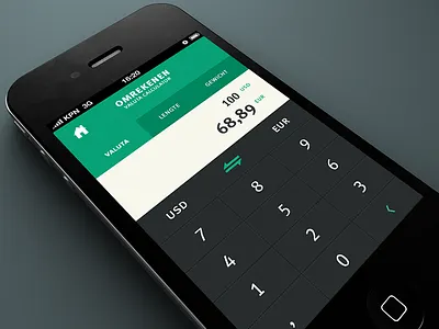 Converter app apple converter flat graphic design ios iphone mobile retina uit ux