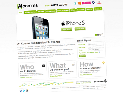 A1 Comms Web Development responsive web design web development