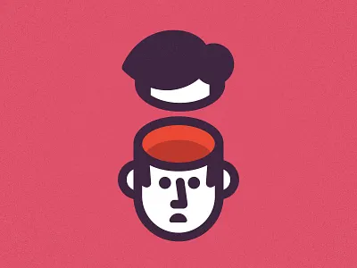 Where is my mind? brainless color fella illustration nebo pixies reference sad