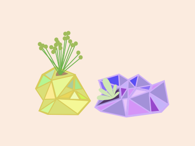 GeoPlants flora gem geometric plants