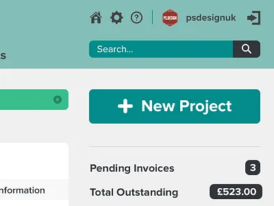 Client App Dashboard Remixed admin app cliche client flat green icons invoice phlat proxima nova retina turquoise web