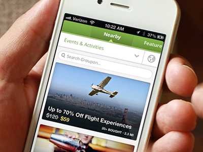 Groupon Search groupon iphone mobile search