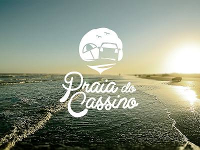 Cassino Beach beach brand logotype