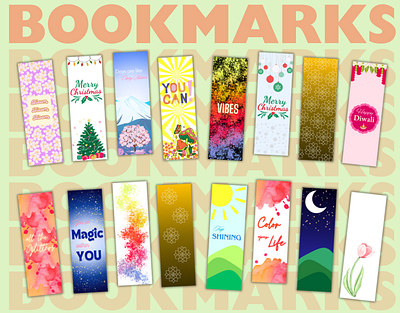 Bookmarks (2024) Collection bookmark bookmark design bookmark designer bookmarks canva canva bookmarks canva design canva designer editable bookmarks graphic design graphic designer print ready bookmarks