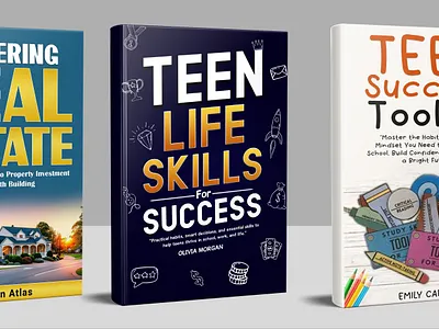 Real Estate , Teen Life skills banner bookcover flyer graphic design logo pooster