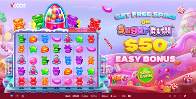 Sugar Rush Promotional Design sweet theme