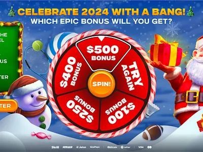 Holiday Bonus Wheel Design fun visuals