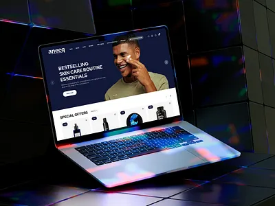 Men Grooming Online Store Concept ui
