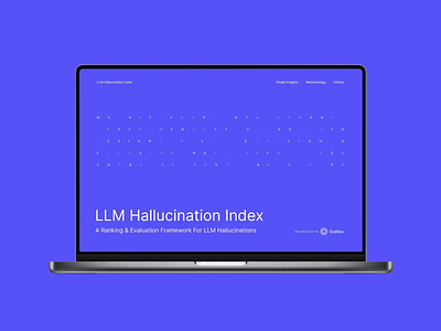 LLM Hallucination Index ai animation artificial intelligence brand branding design hallucination llm motion graphics ui ux uxui web