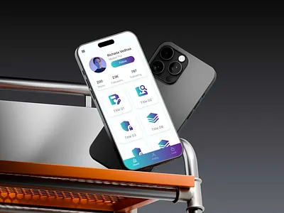 Clean Profile Ui Design clean profile app ui clean profile ui profile ui