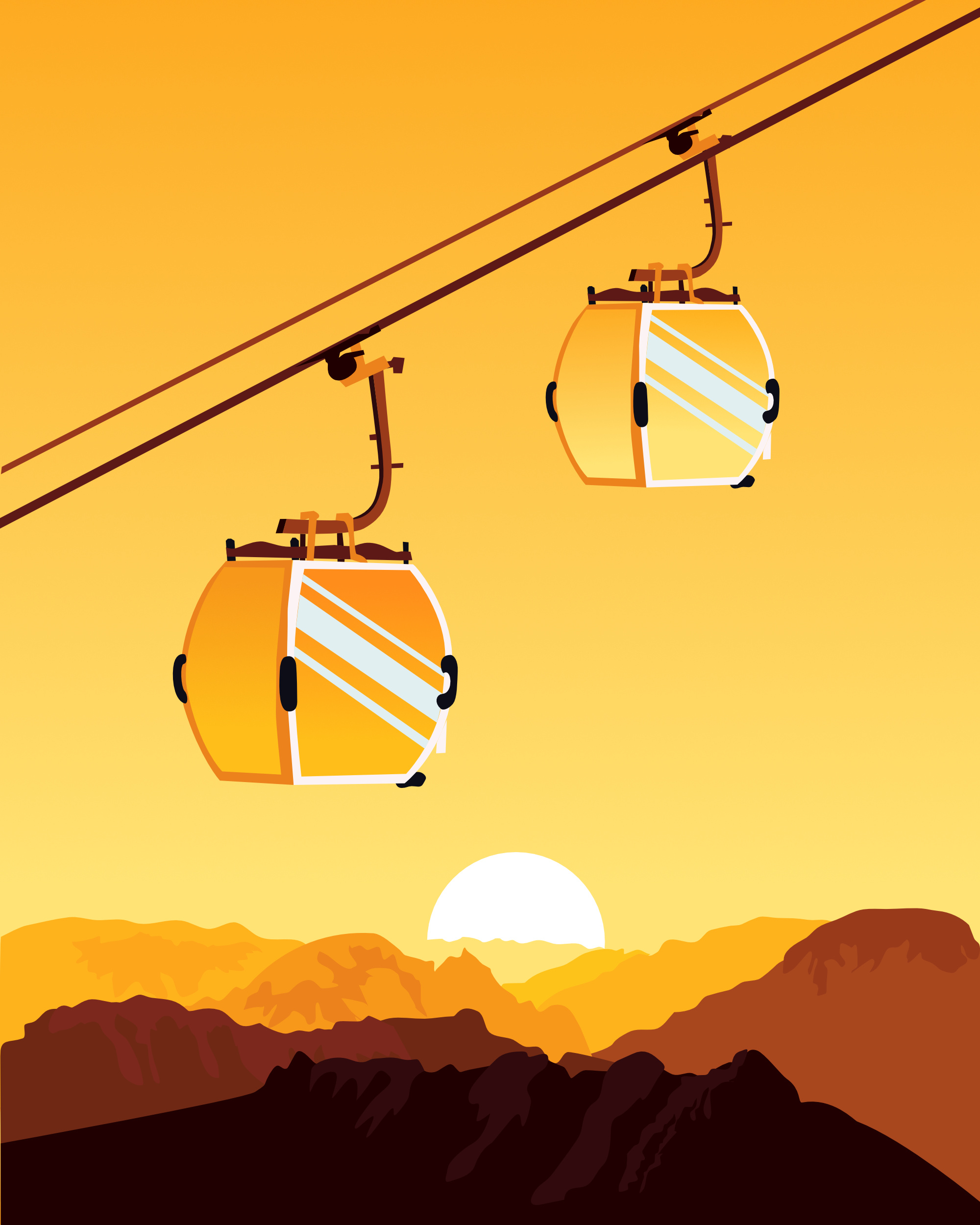 Monochromatic Landscape community design dribbble dribbbleweeklywarmup landscape monochromatic monochromatic palette monochrome prompt weekly warm up