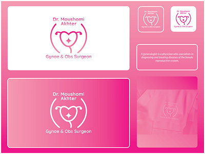 Gynecologist logo branding female fertility gynecologist gynecology healthy logo obstetrician pregnancy prenatal uterus logo woman womb