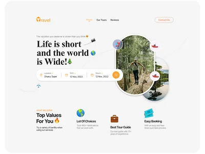 Travel Website UI Design travel ui travel website travel website ui travel website ui design