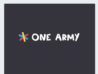 One Army logo branding logo product design