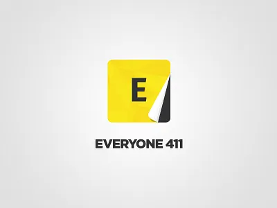 E411 Option 2 balck flat logo yellow