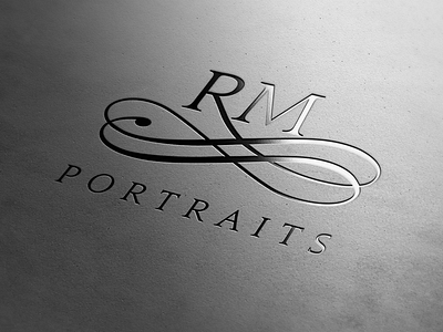 RM LOGO branding calligraphy elegant letter logo logotype mark mock up photography typography