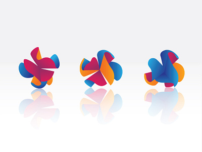 Shapes abstract gradient shapes