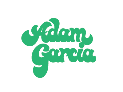 Adam Garcia 70s disco hand drawn lettering nike portland pressure retro script type typography