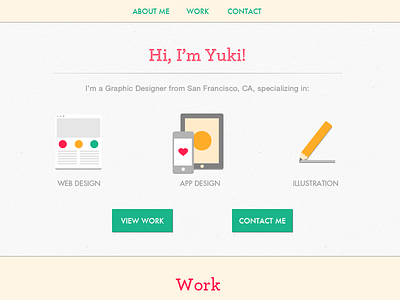 Portfoliosite Redesign portfolio web design