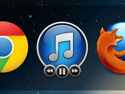 iTunes Controls in Application Switcher apple audio concept controls feature function itunes usability