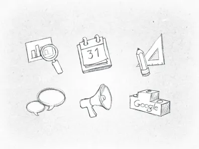 Icon Drawn icon sketch