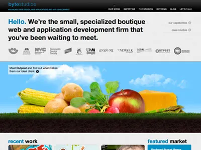 Byte Studios | Home page slider home home page portfolio portfolio site slider web web design