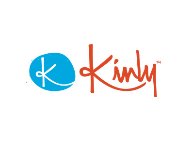 Kinlycolor application branding hand drawn logo