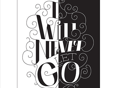 April TypeCard Giveaway april black christian pimentel freebie i will never let go letterpress titanic