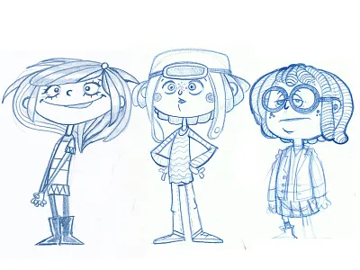 TheGirls cartoon character characterdesign color design saturation